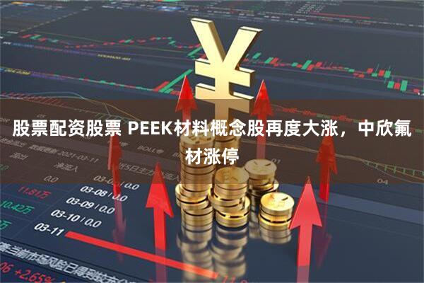 股票配资股票 PEEK材料概念股再度大涨，中欣氟材涨停